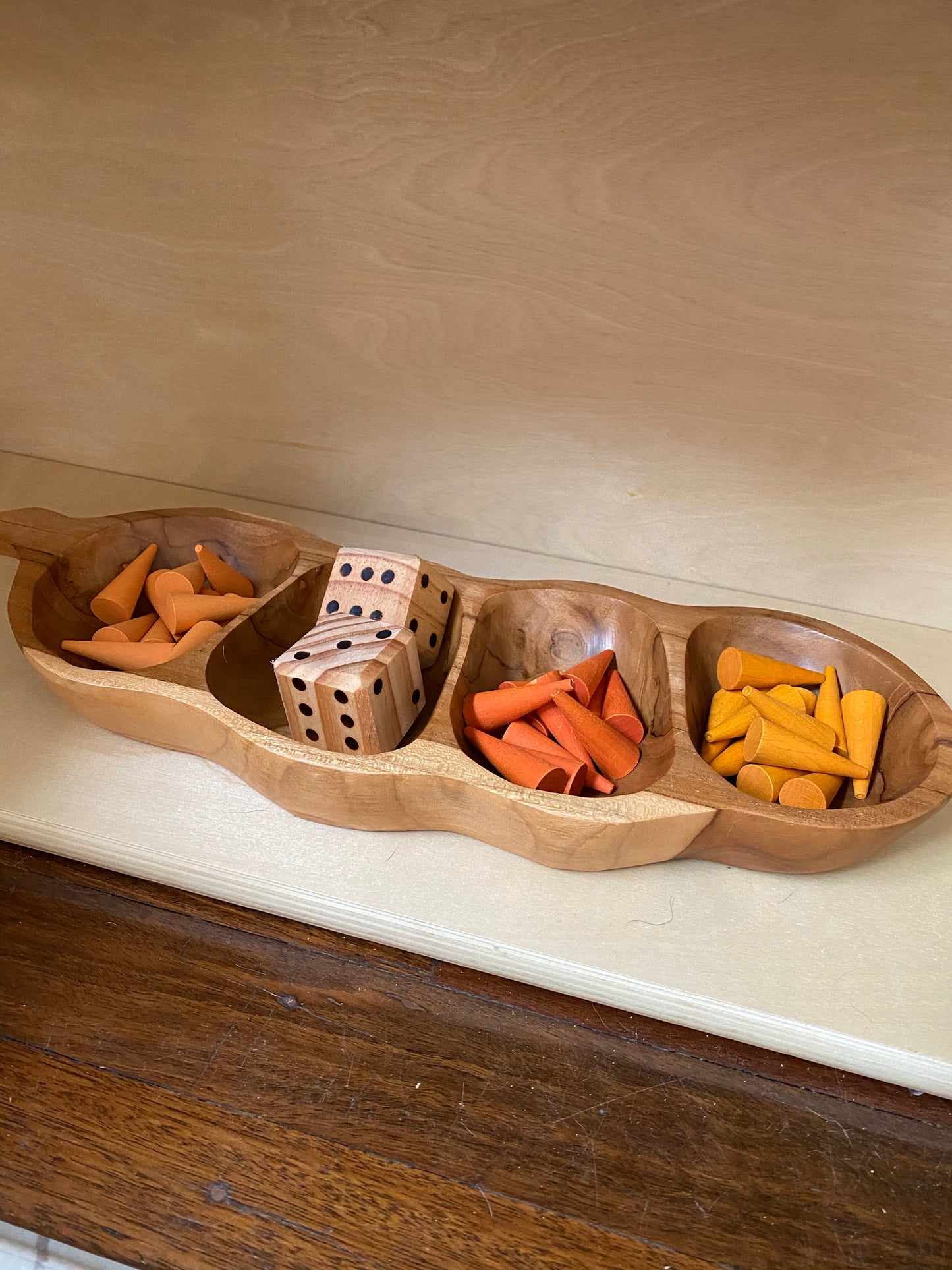 2 Chunky Wooden Dice