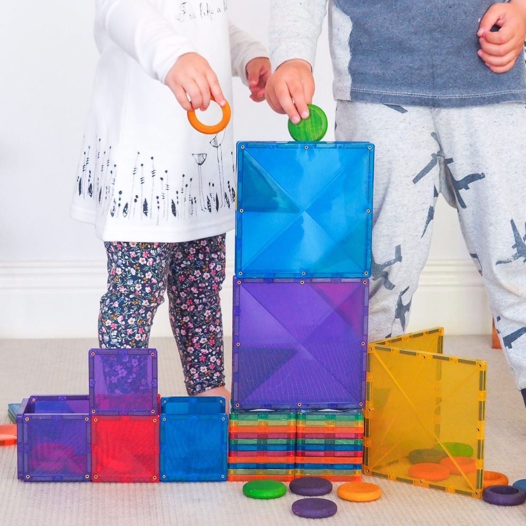 Rainbow Connetix Tiles - 102 Piece Creative Pack