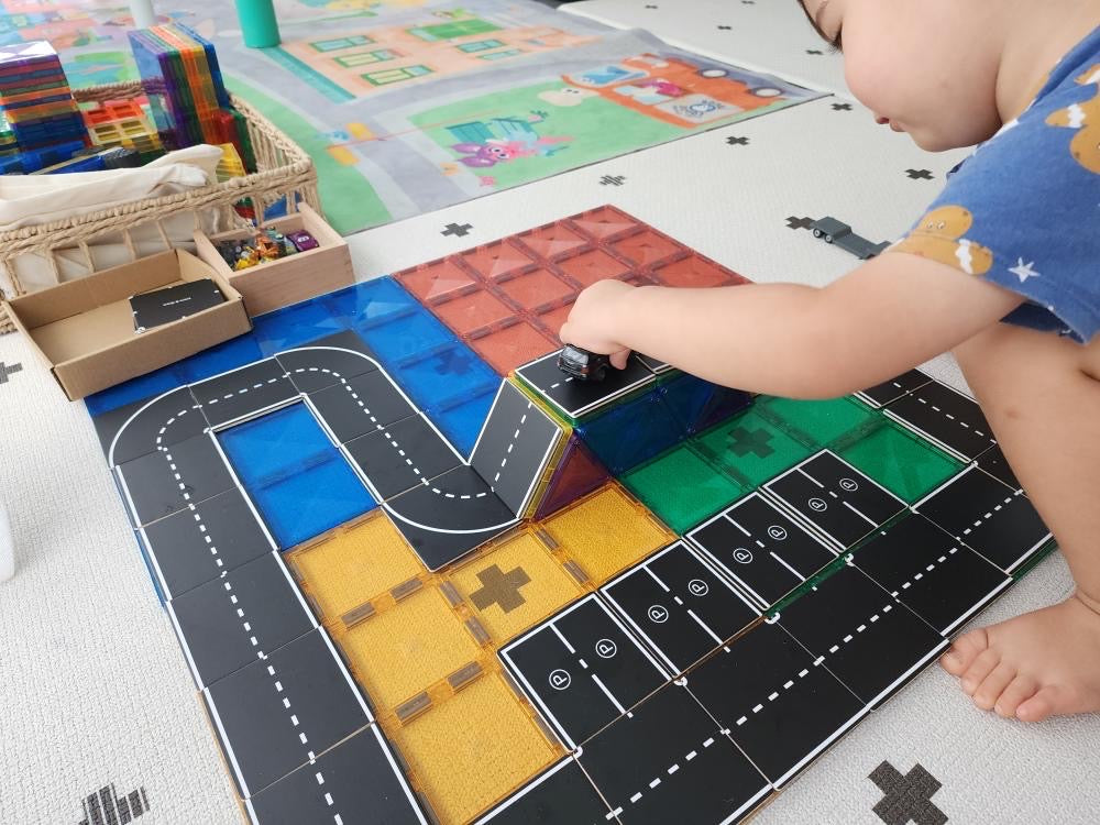 Magnetic Tile Topper - Road Pack