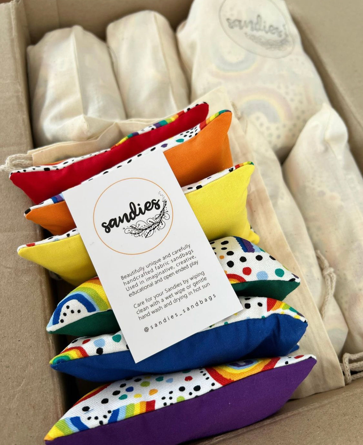 Rainbow Sandbags - Set of 6