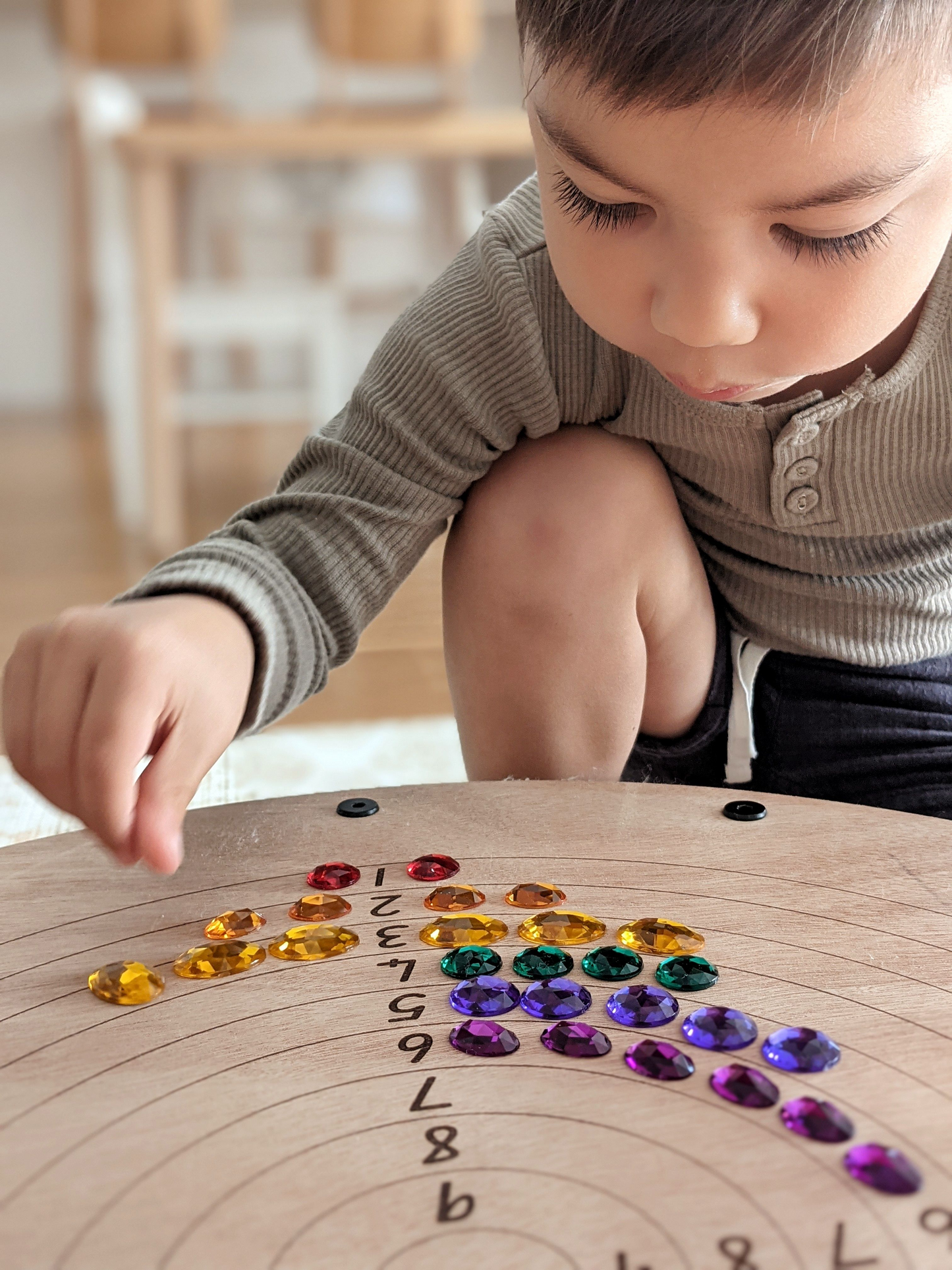 Grimm's 100 Small Acrylic Glitter Stones