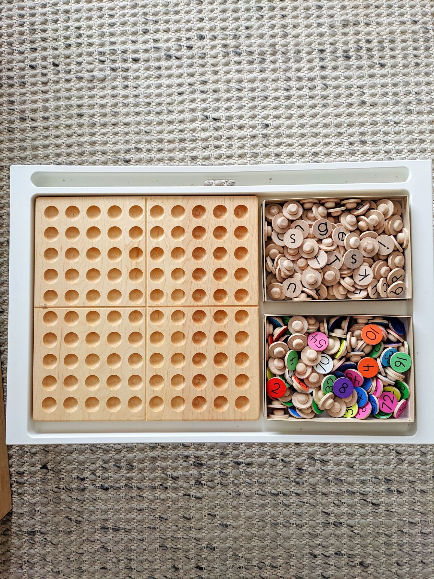 1-100 Number Coins with Pegs