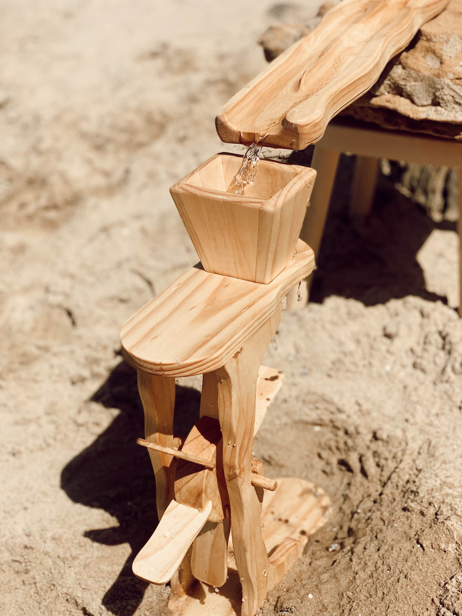 Wooden Water Sand Wheel Little Toy Tribe