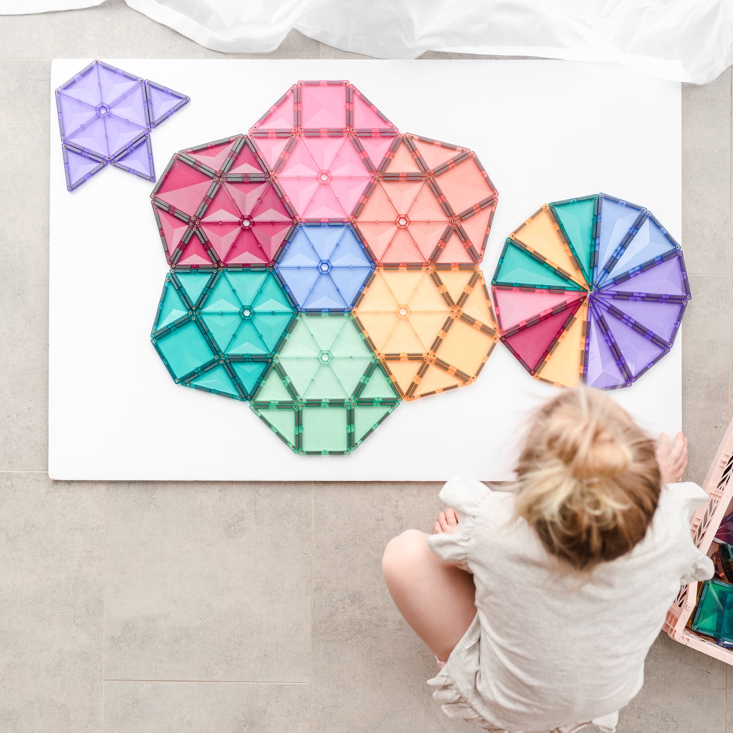 Pastel Connetix Tiles - 202 Piece Mega Pack
