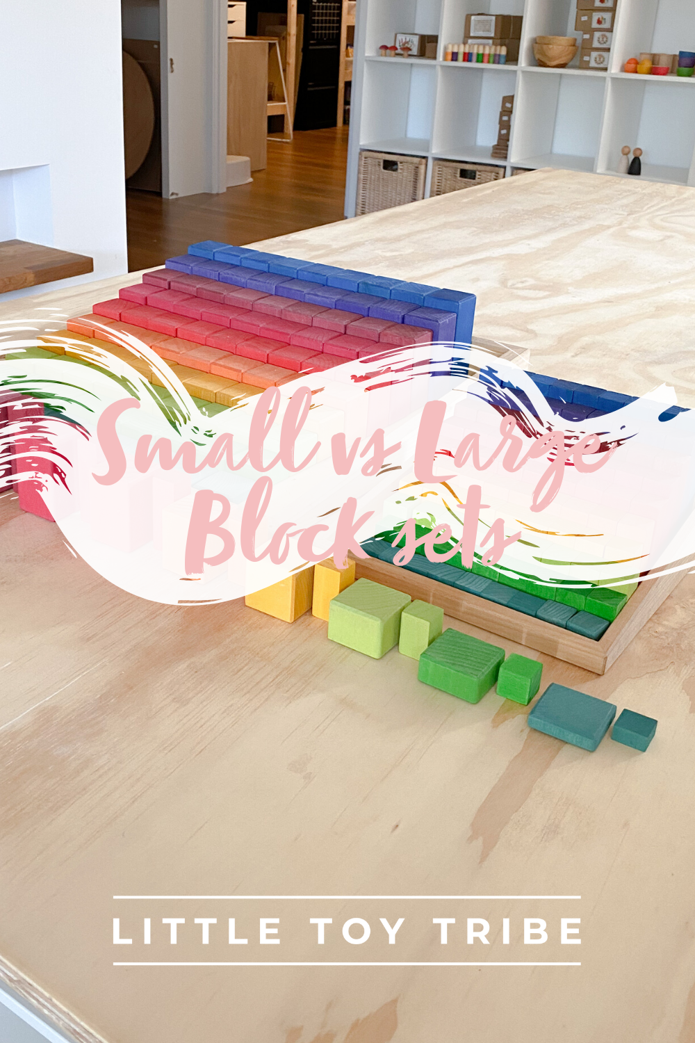 Large vs Small Grimm's Block Sets