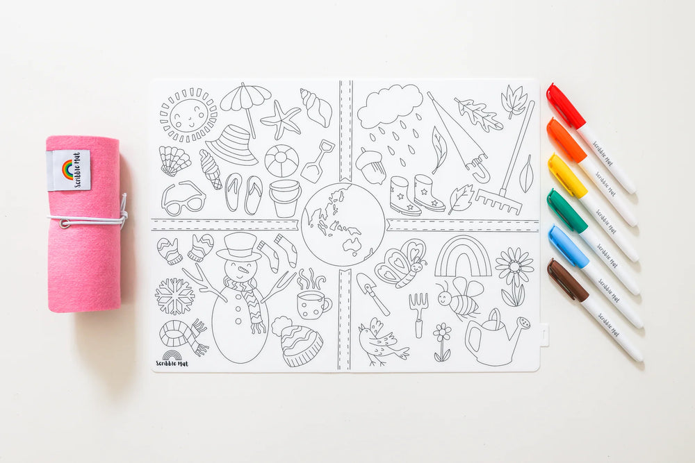 Reusable Scribble Mat - Seasons