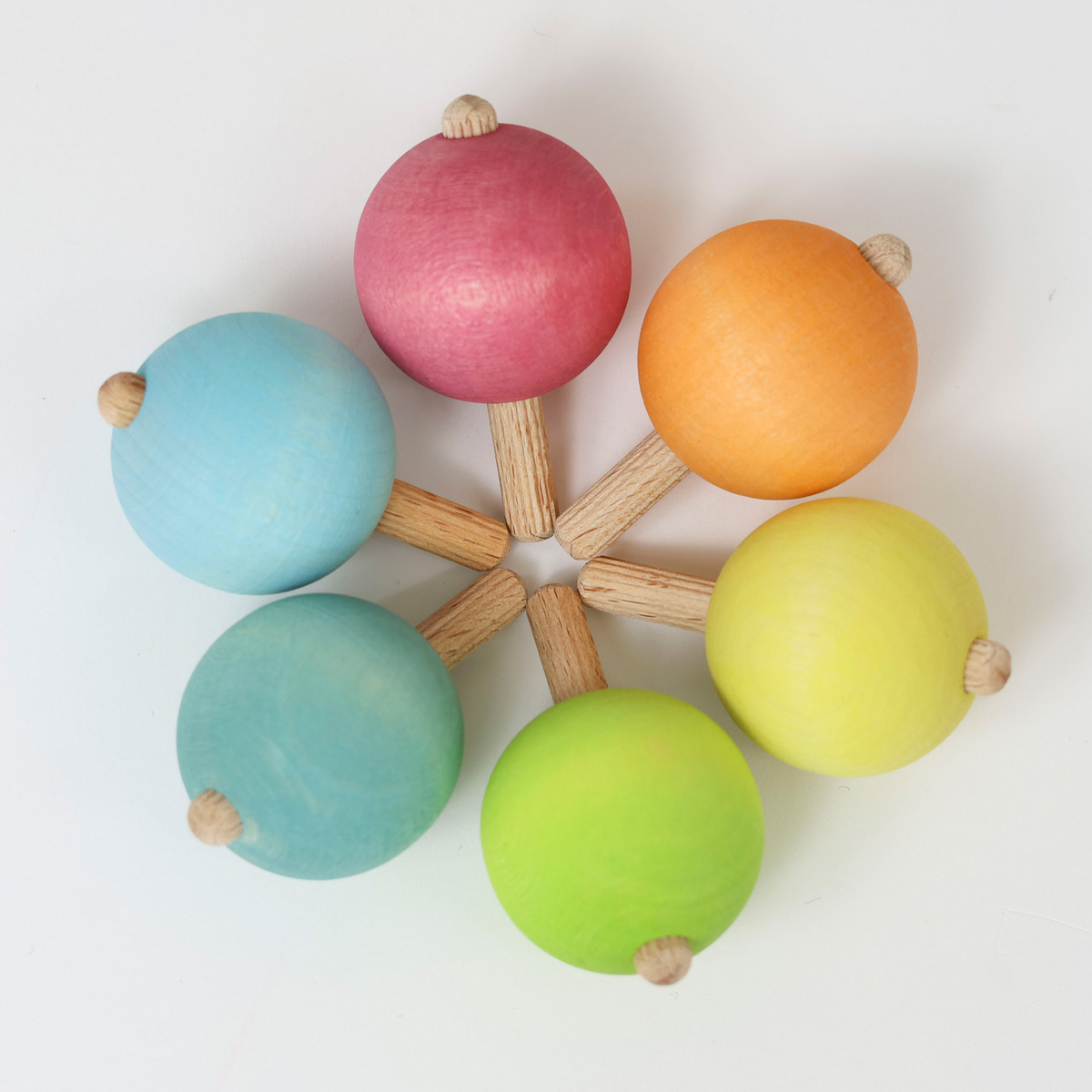 Toy Tops Patterns Grimm's Set of 6 Pastel Spinning Tops – Little Toy Tribe