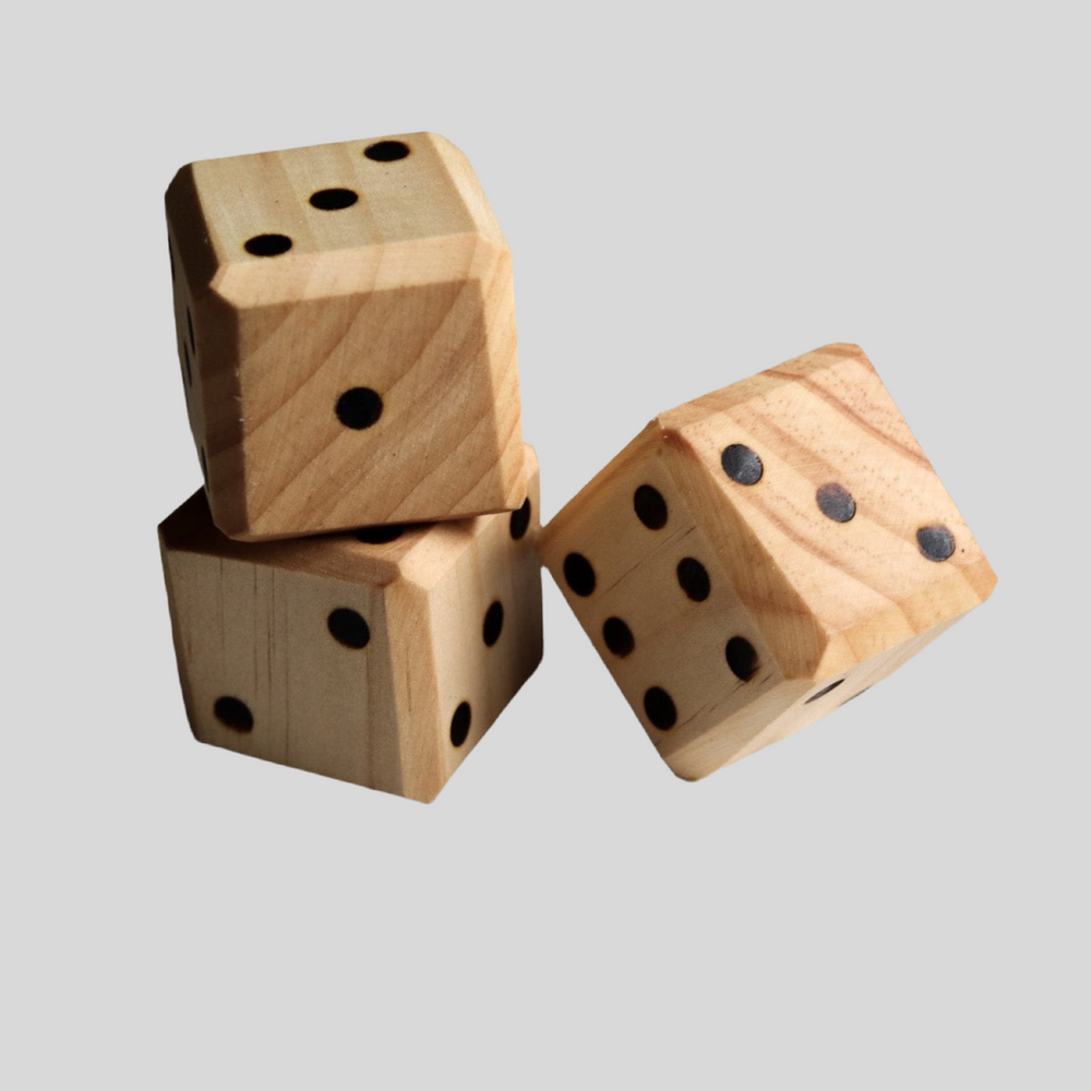 
                  
                    2 Chunky Wooden Dice
                  
                