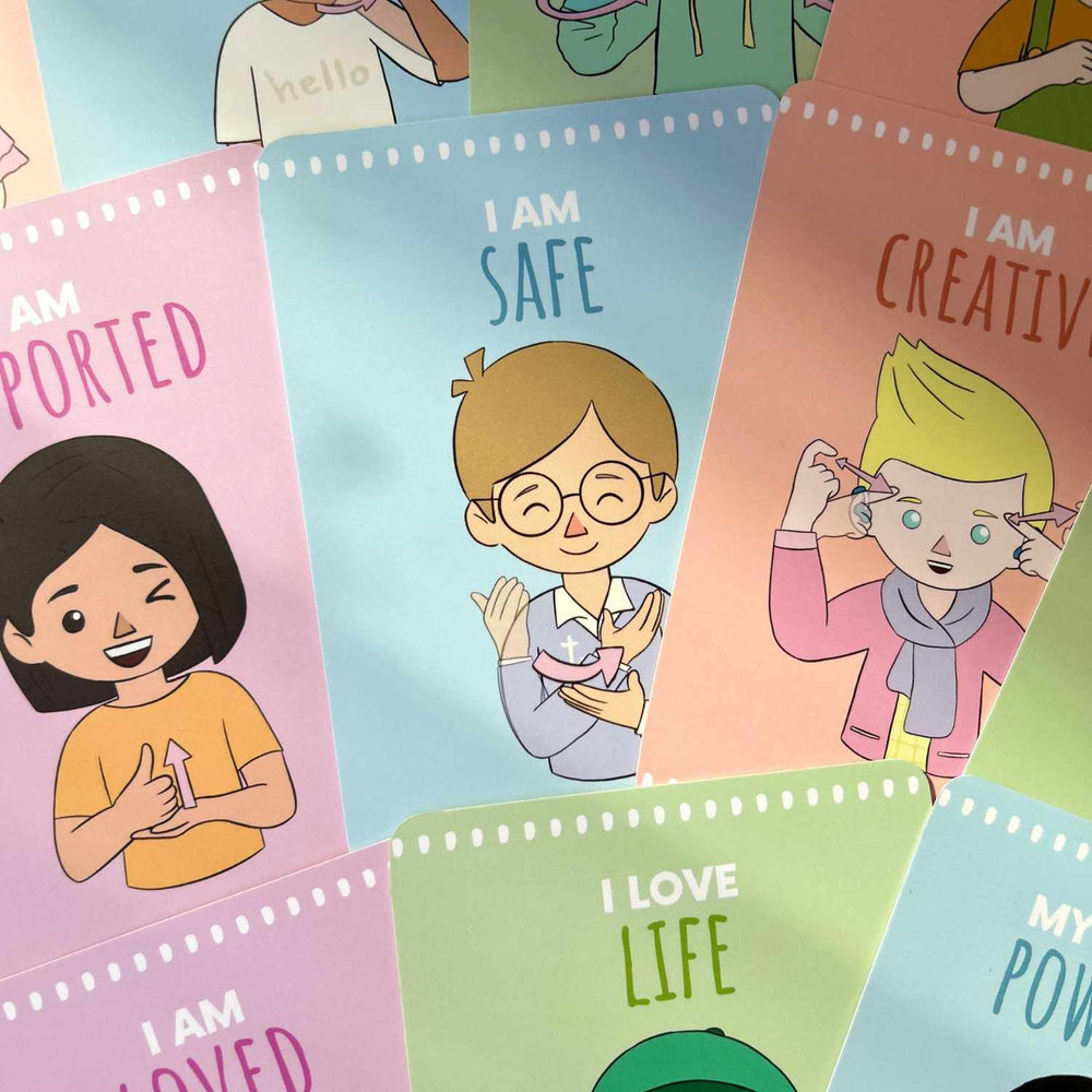 
                  
                    Auslan Affirmation Cards
                  
                