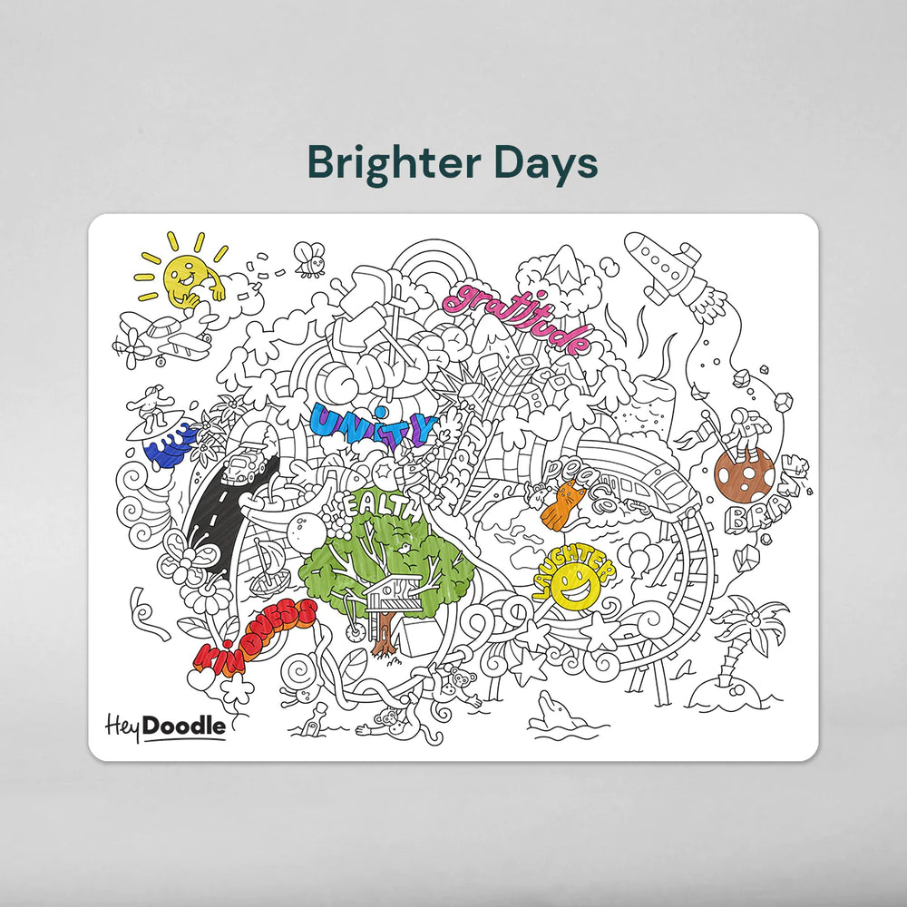 Reusable Marker Placemat - Brighter Days