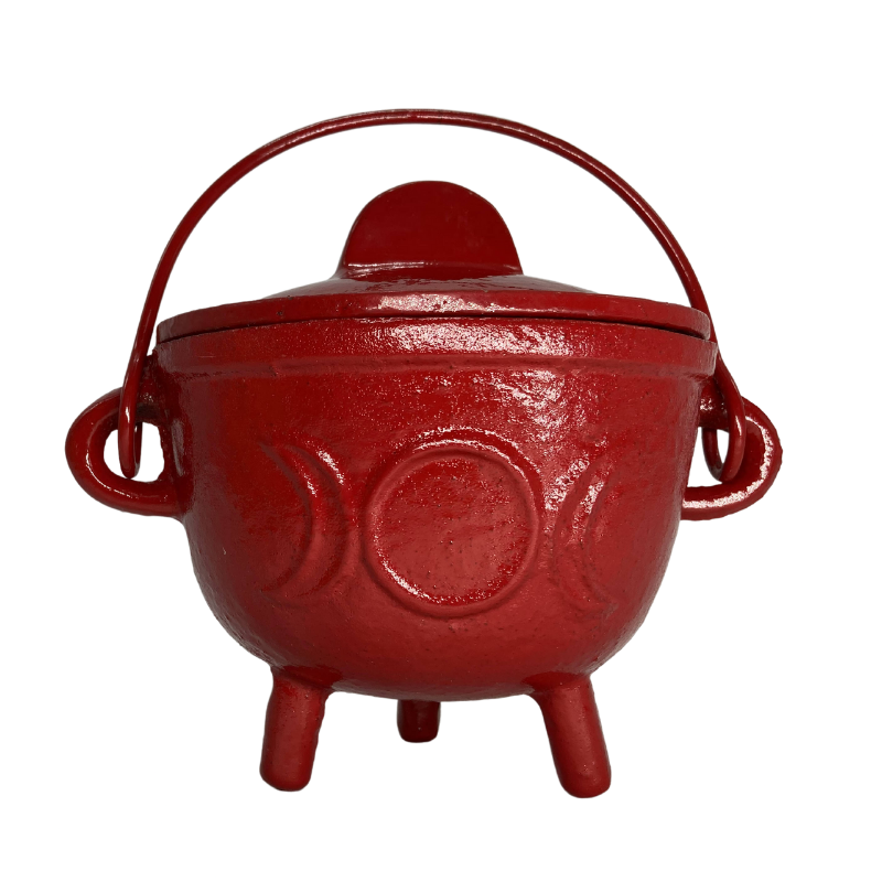 
                  
                    Medium Cast Iron Cauldron - With Lid Triple Moon
                  
                