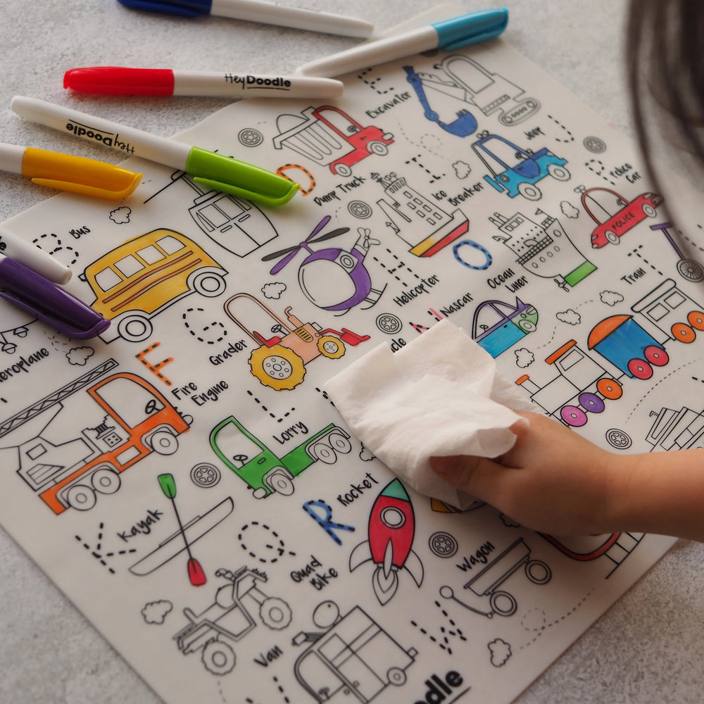 
                  
                    Reusable Marker Placemat - Toot Toot Honk
                  
                
