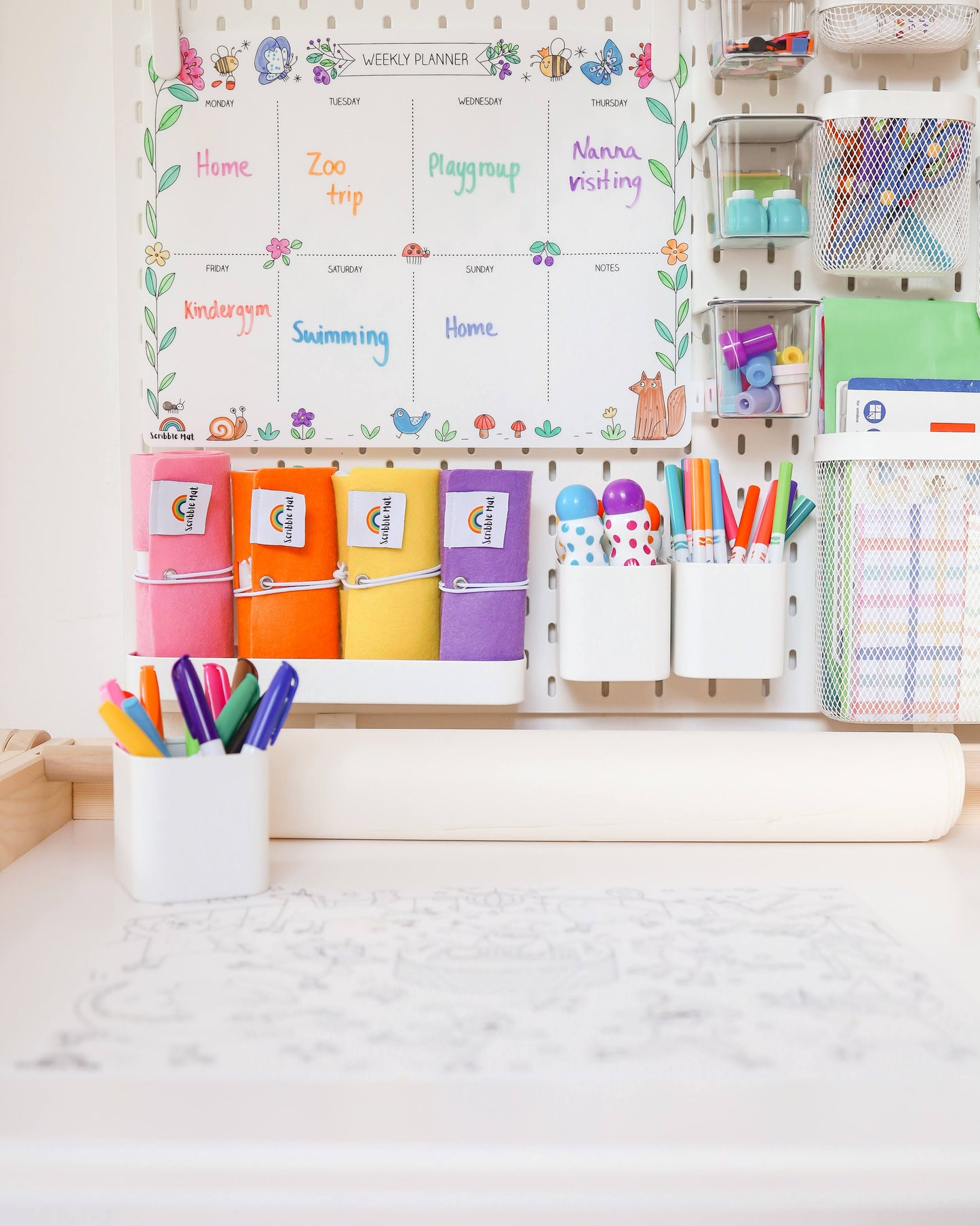 Reusable Mat - Weekly Planner – Little Toy Tribe