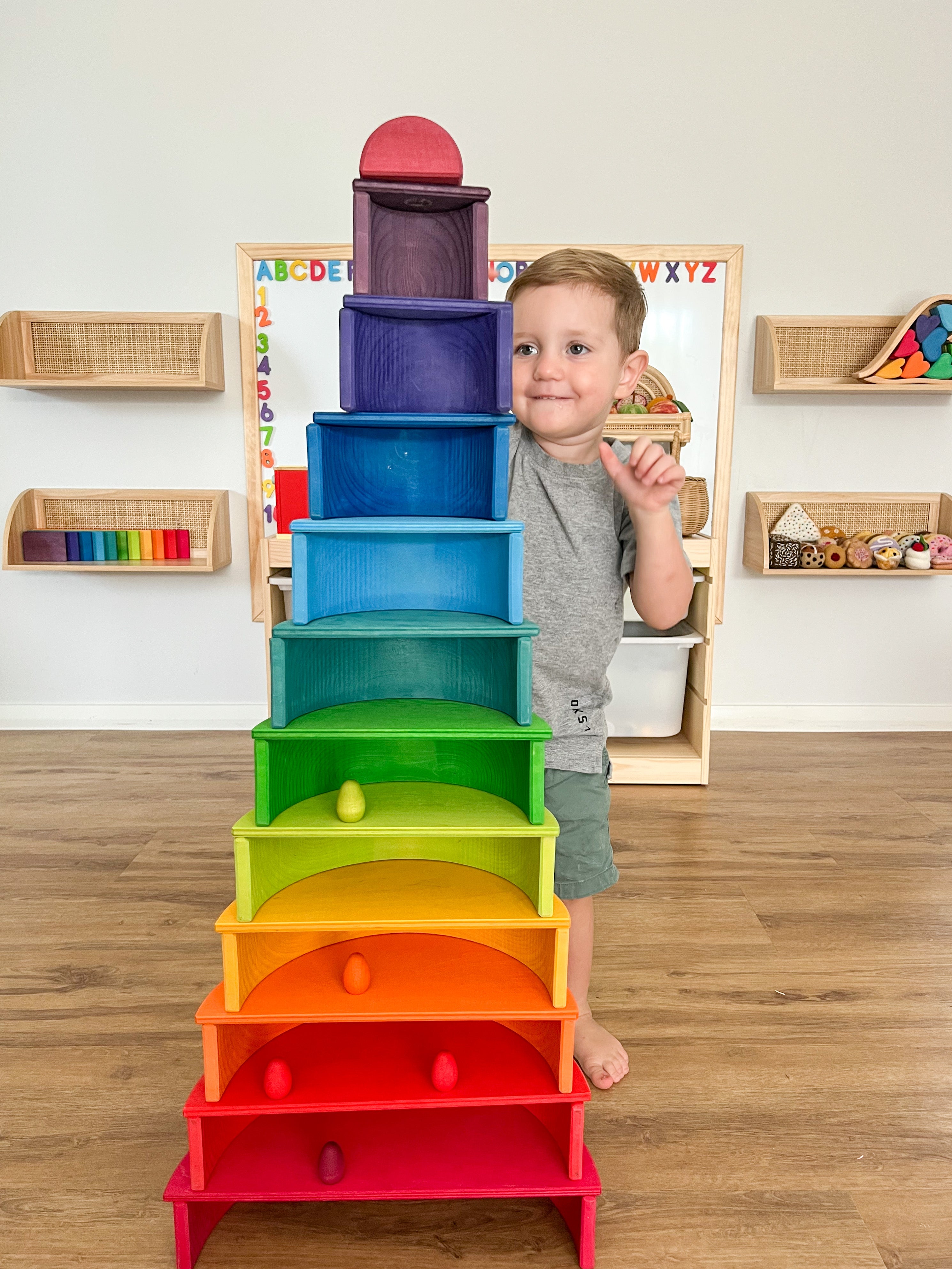 Grimm's Rainbow Semi Circles – Little Toy Tribe