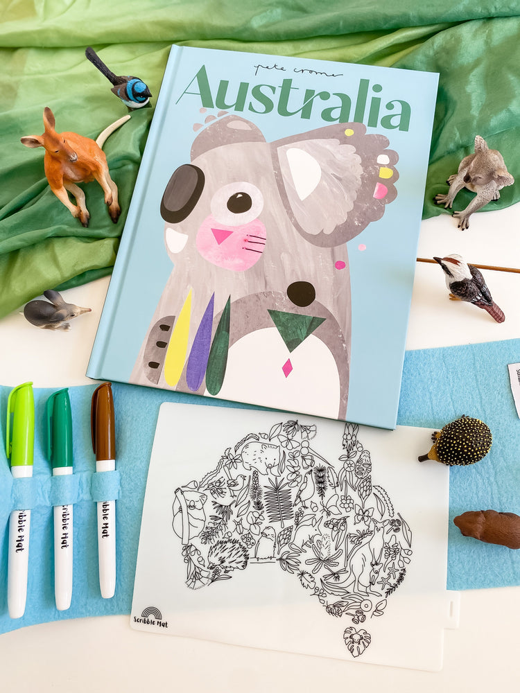 
                  
                    MINI Reusable Scribble Mat - Australian Map
                  
                