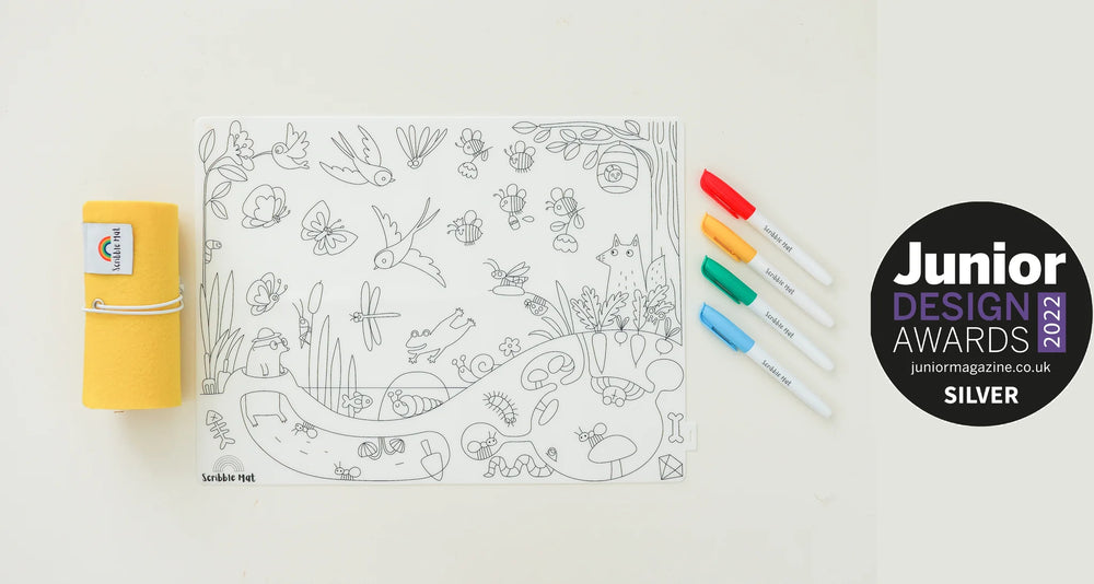 Reusable Scribble Mat - In the Garden