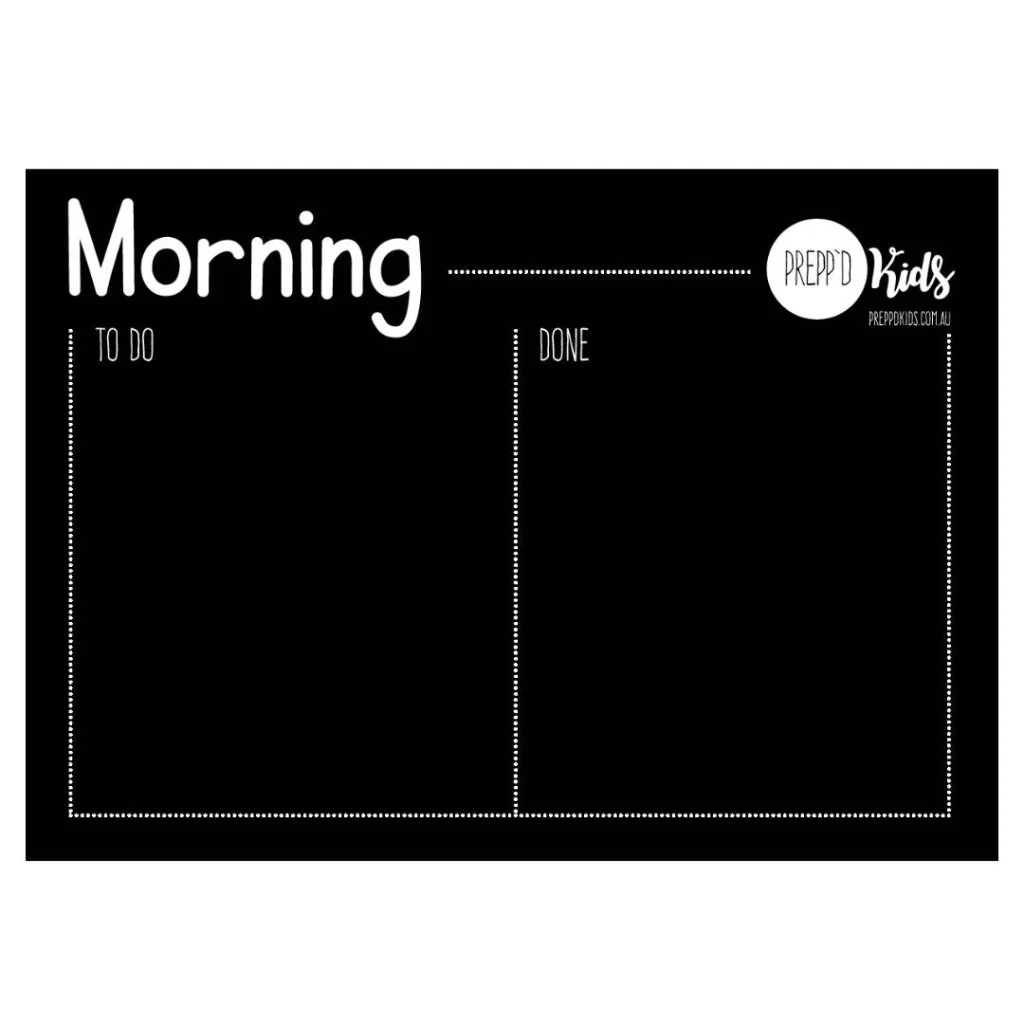 
                  
                    Morning & Evening Routine Chart
                  
                