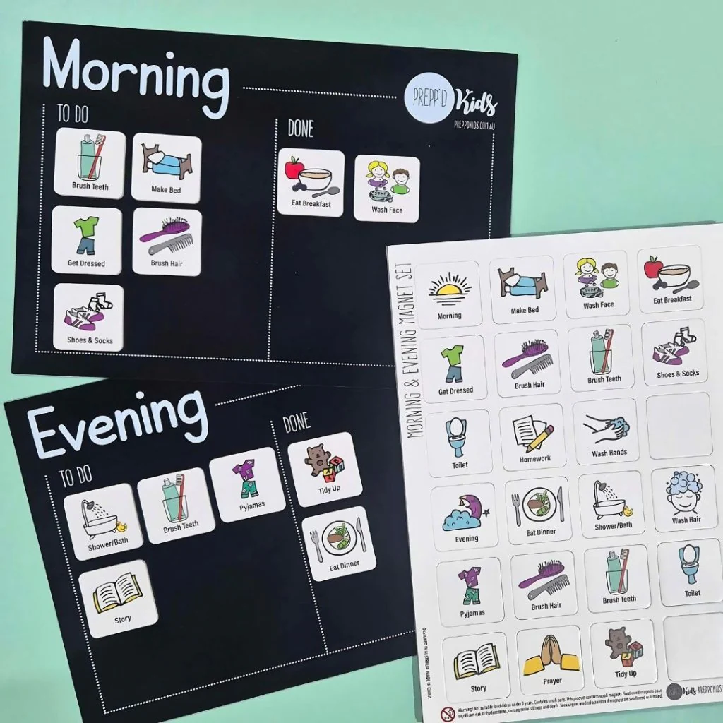 
                  
                    Morning & Evening Routine Chart
                  
                