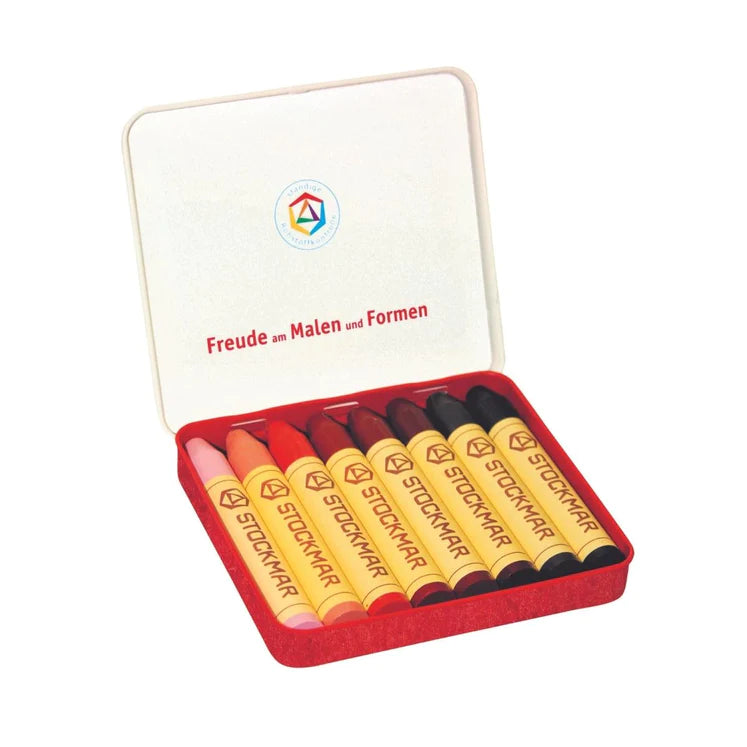Stockmar Wax Crayons - 8 Sticks in a Tin (Skin Tones)