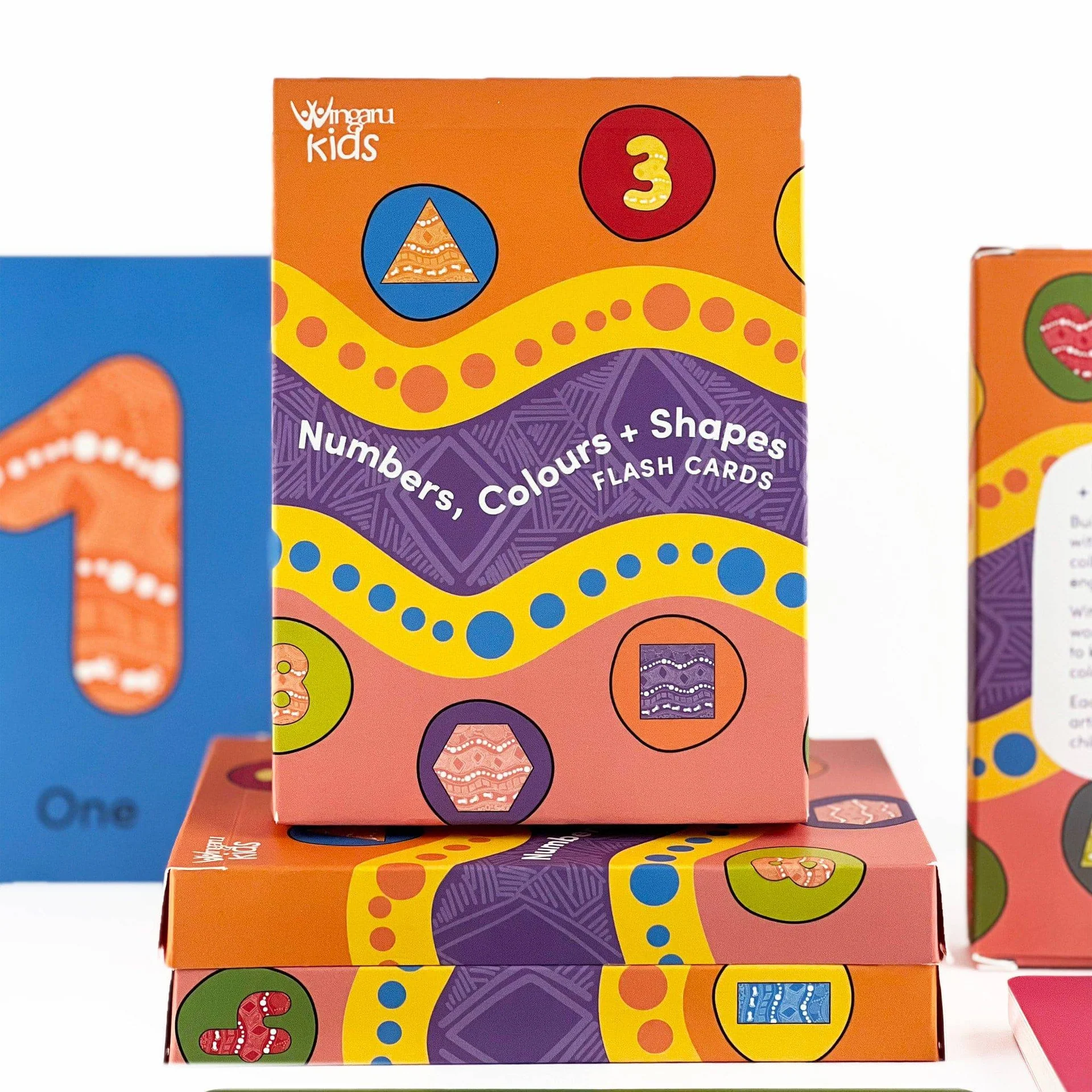 Wingaru First Nations Colours Numbers Shapes Cards | Little Toy Tribe