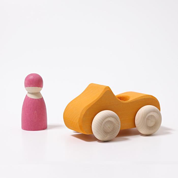 
                  
                    Grimm's Small Convertible Yellow Car Little Toy Tribe
                  
                