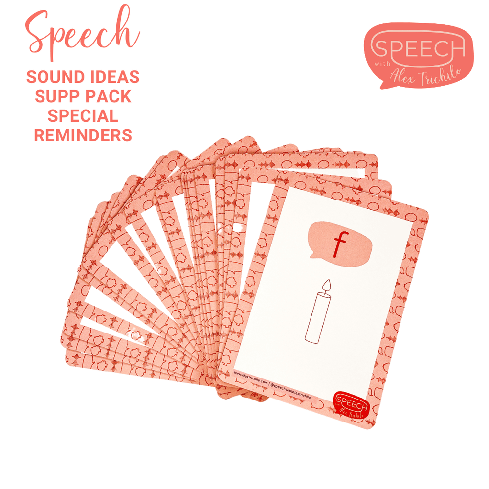 Speech Sounds at Home – Special Reminder Cards