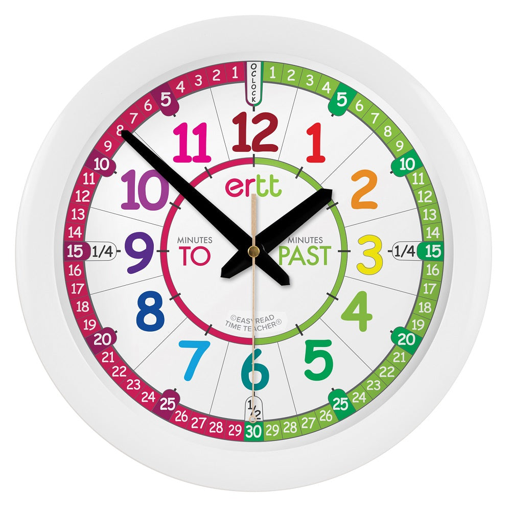 29cm Wall Clock - EasyRead Time Teacher Clock