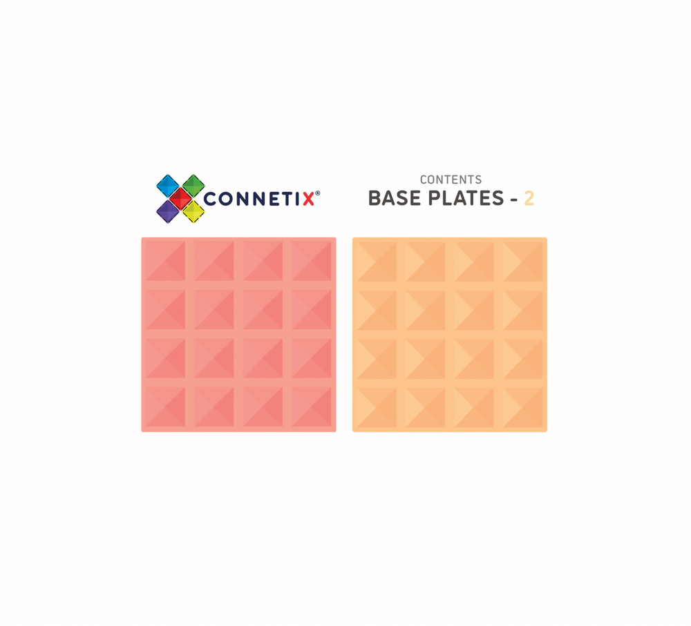 
                  
                    Pastel Connetix Tiles - Base Plate 2 Pack - Lemon and Peach
                  
                