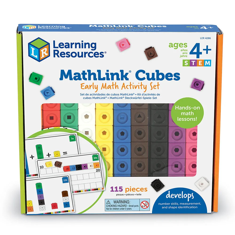 Mathlink Cubes Activity Set – Little Toy Tribe