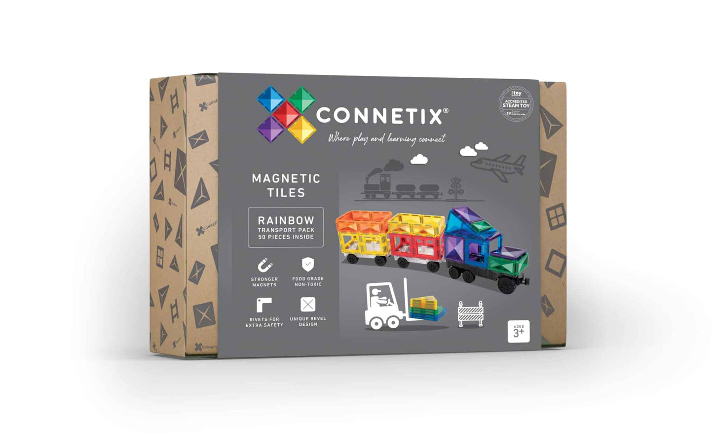 
                  
                    Rainbow Connetix Tiles - 50pc Transport Pack
                  
                