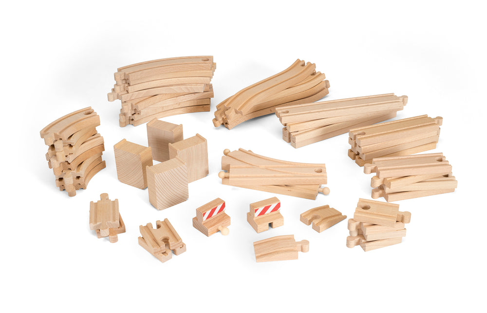 
                  
                    BRIO 50 Piece Track Pack - All Pieces _ Little Toy Tribe 
                  
                
