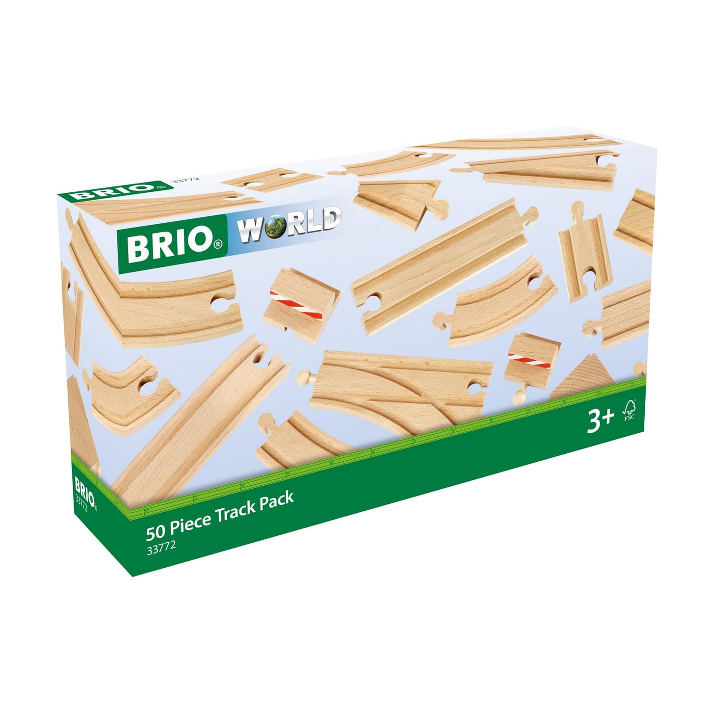 BRIO 50 Piece Track Pack - Cover _ Little Toy Tribe 