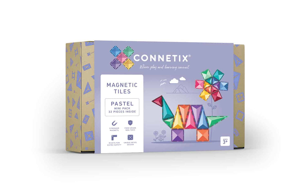 Pastel Connetix Tiles - 32 Piece MINI Set