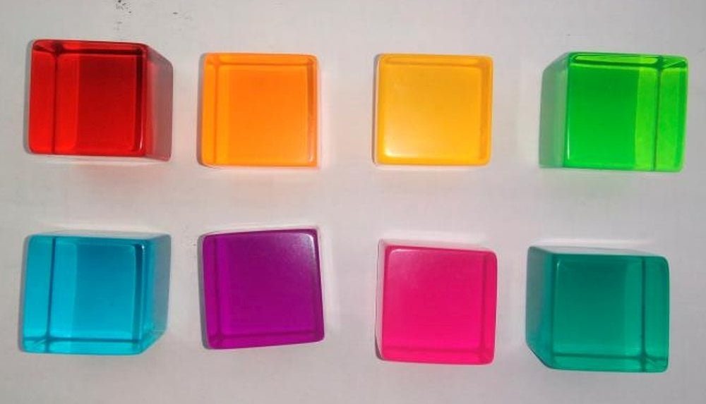 
                  
                    Papoose Bright Lucite Cubes 16pcs
                  
                