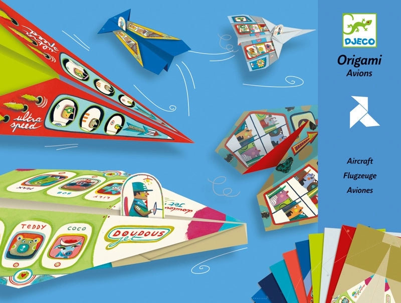 Djeco Origami Planes | Paper Folding Craft Kit | Little Toy Tribe