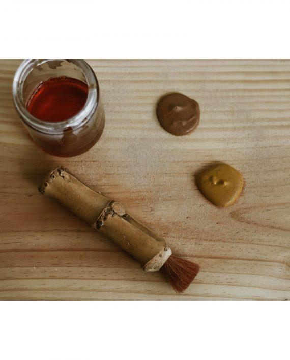 Explore Nook _ Chunky Bamboo Brush with Paint Top  _ Little Toy Tribe