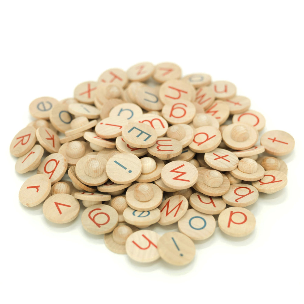 Montessori Alphabet Coins with Pegs