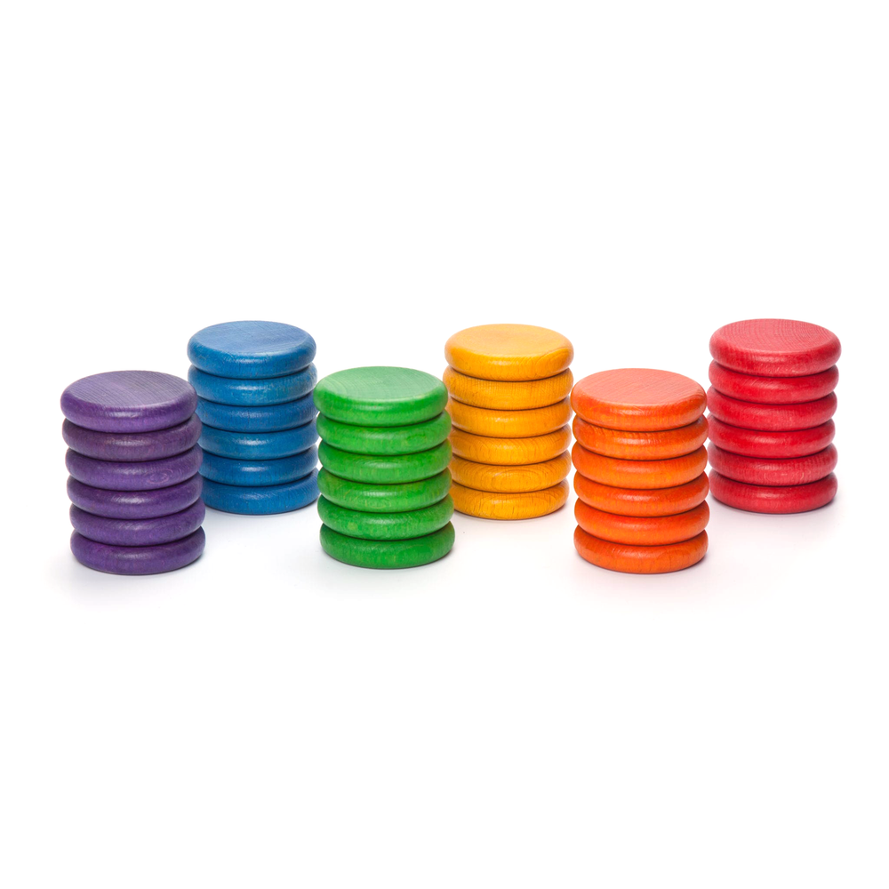 Grapat 36 Coins in 6 Colours Little Toy Tribe