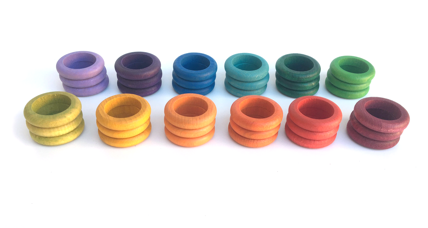 Grapat 36 Rings in 12 Colours Little Toy Tribe