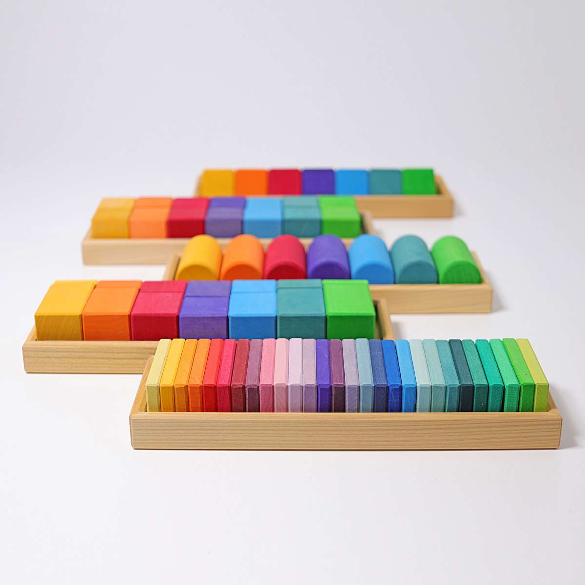 Grimm's Forms and Colours Trays Apart Little Toy Tribe