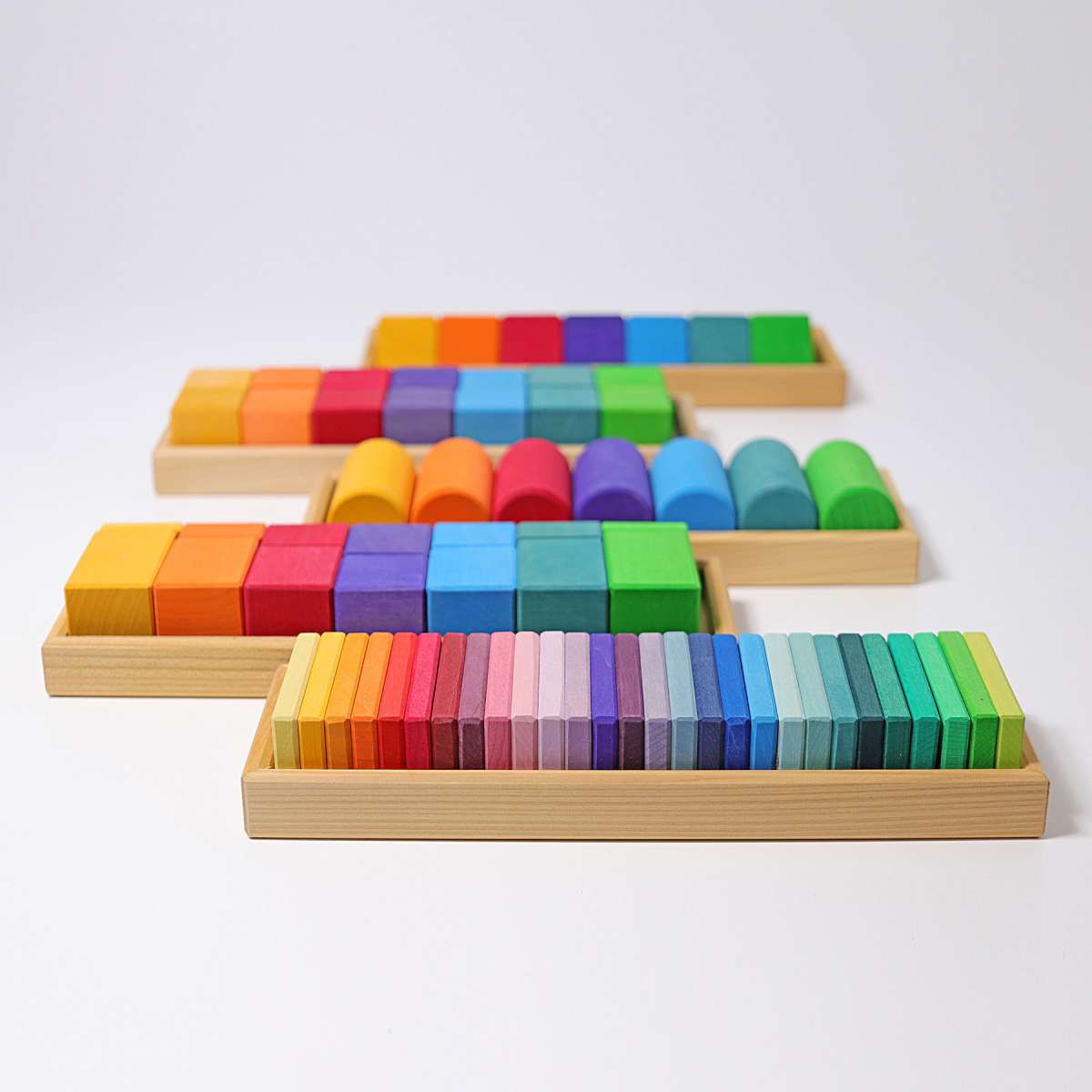 
                  
                    Grimm's Forms and Colours Trays Apart Little Toy Tribe
                  
                
