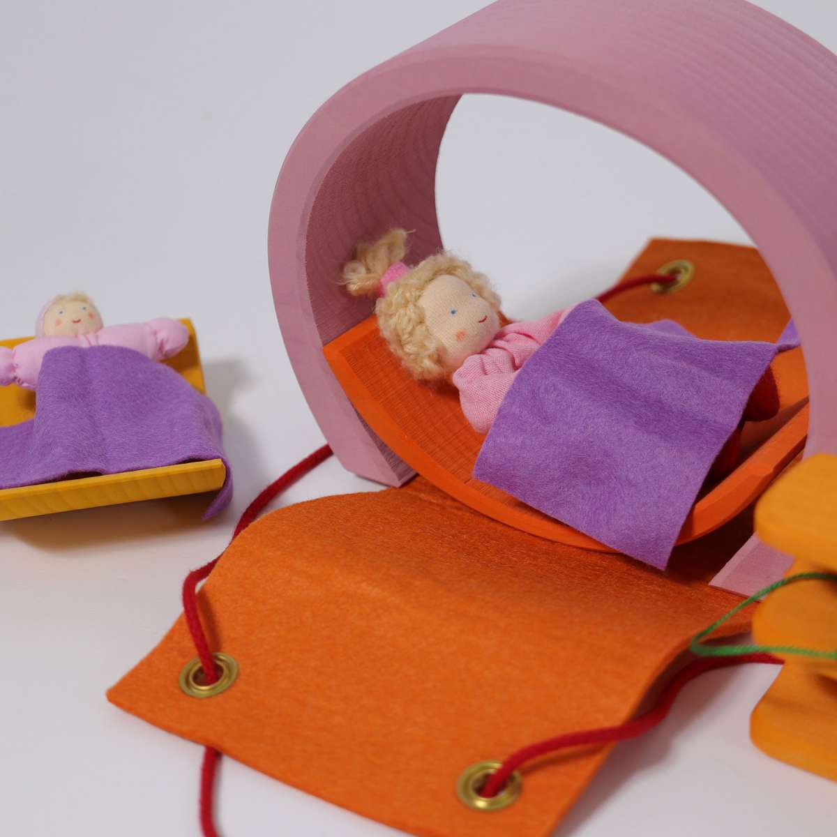 
                  
                    Grimm's Mobile Home Orange and Pink in Bed Little Toy Tribe
                  
                