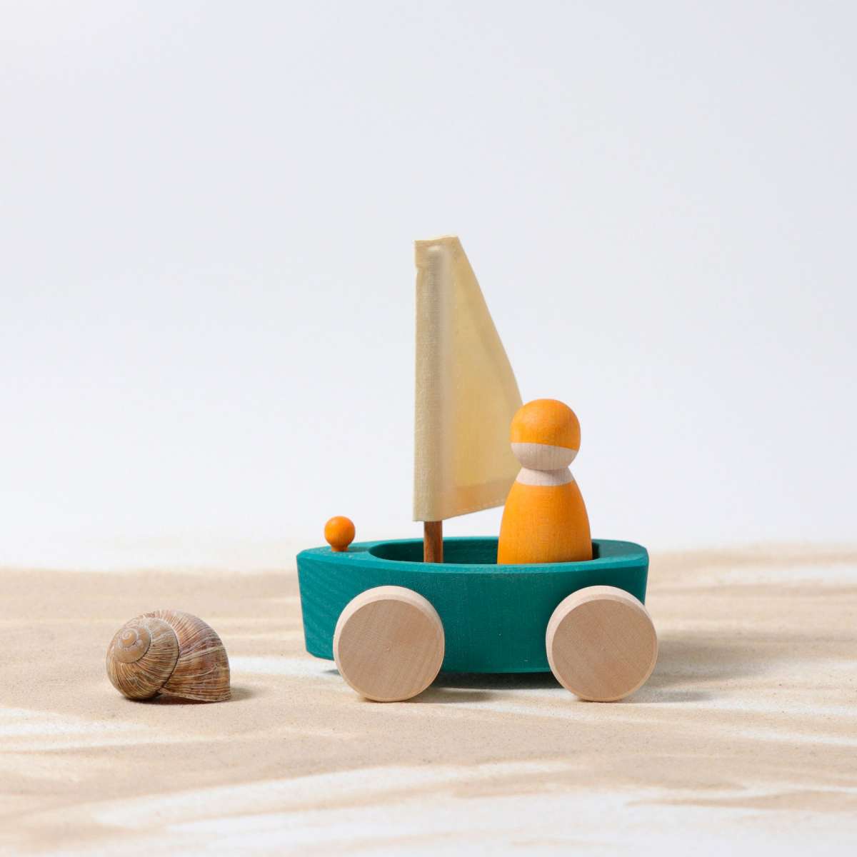 Grimm's Single Land Yacht with Sailor Aqua Little Toy Tribe
