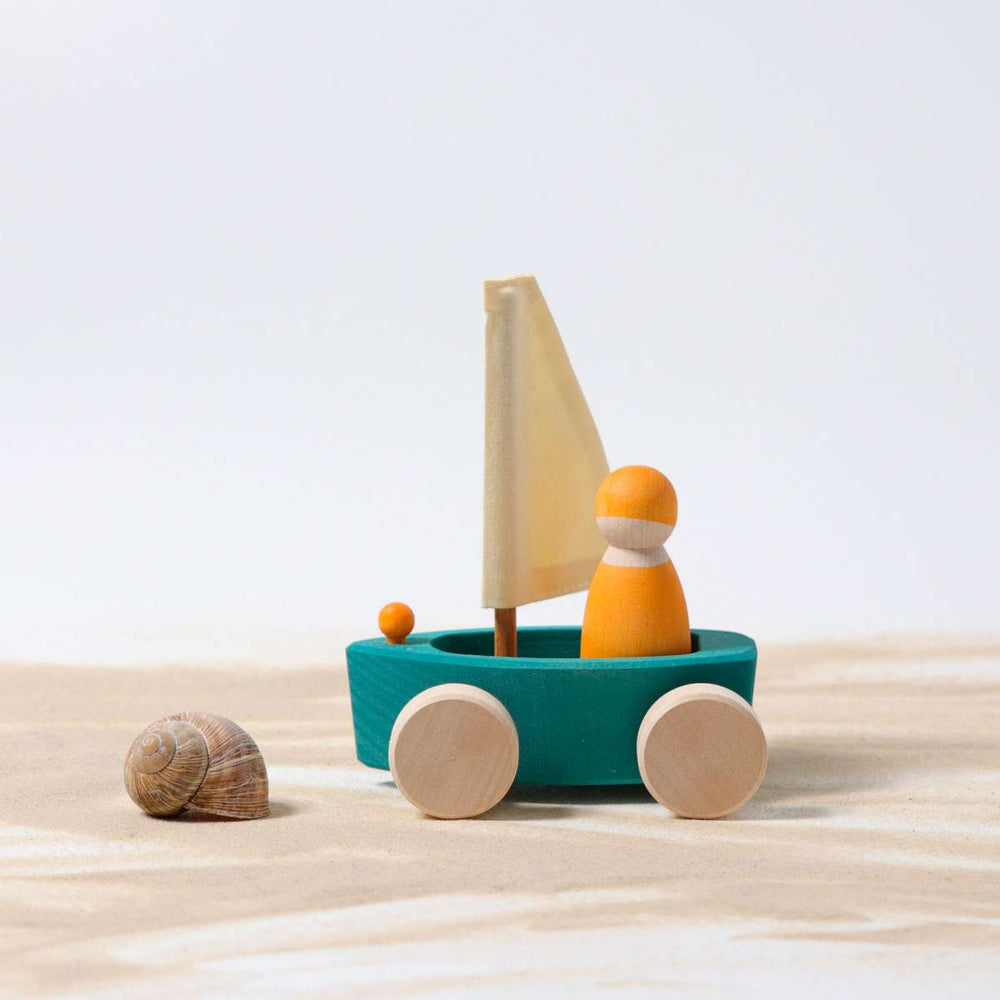 
                  
                    Grimm's Single Land Yacht with Sailor Aqua Little Toy Tribe
                  
                