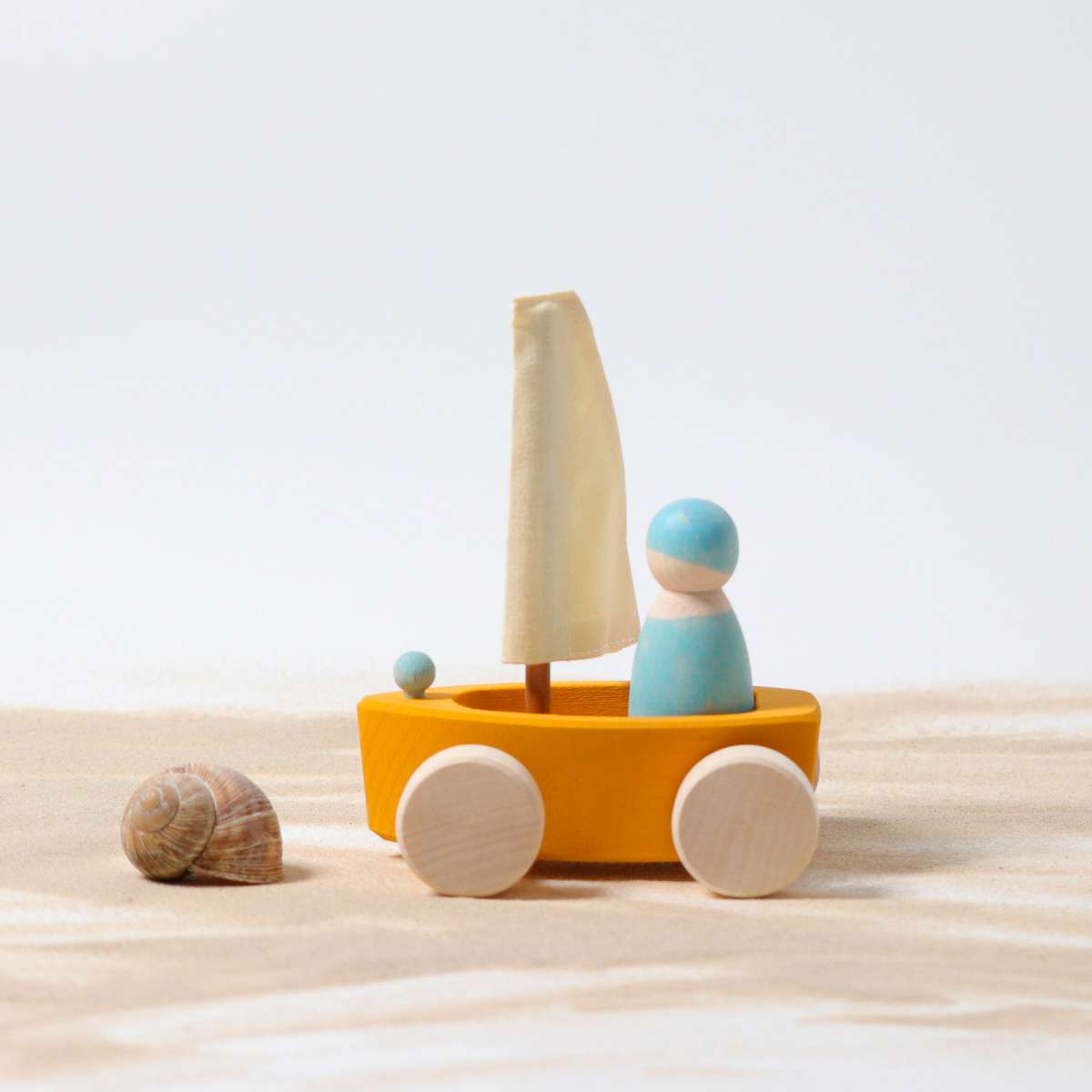 Grimm's Single Land Yacht with Sailor Orange Little Toy Tribe