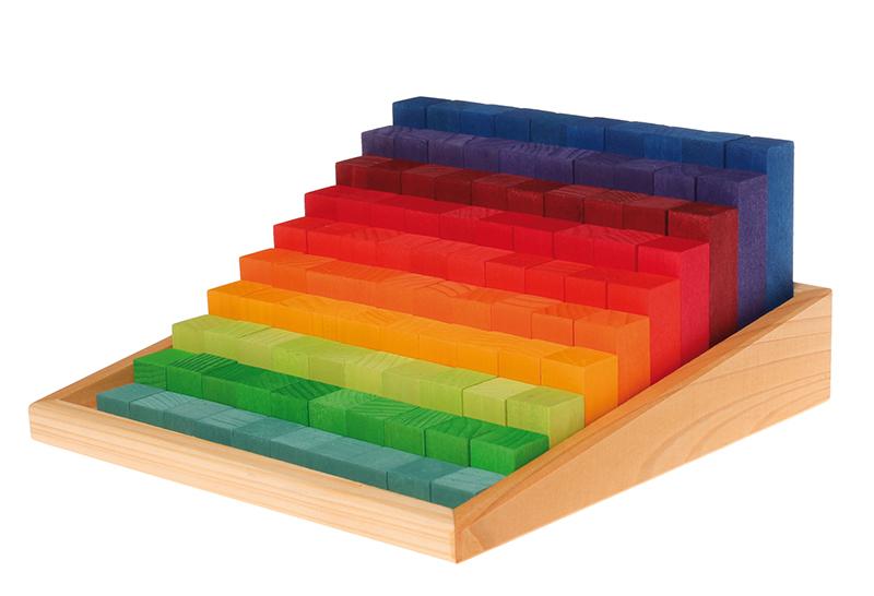 Small Rectangular Counting Blocks Grimm's Small Stepped Counting Blocks | Wooden Counting Set | Little ...