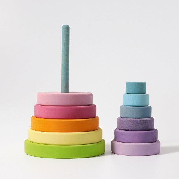 Grimm's Conical Stacking Tower Pastel Little Toy Tribe