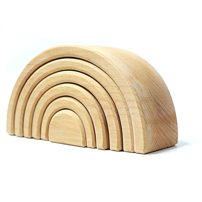 Grimm's Medium Natural Tunnel 6 Pieces Little Toy Tribe