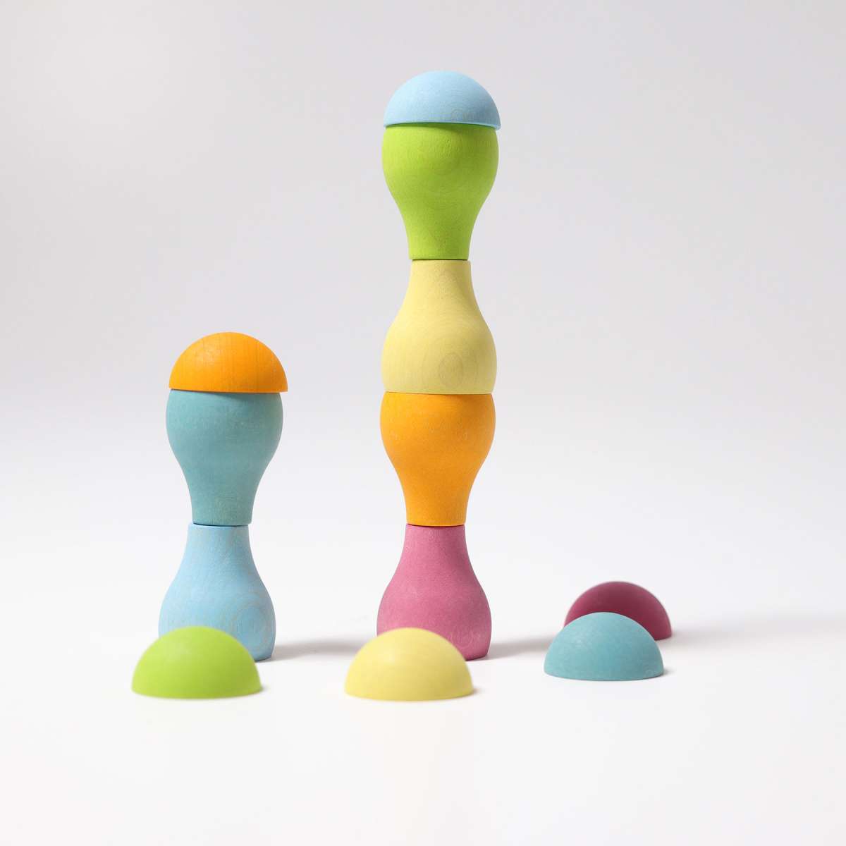 
                  
                    Grimms Pastel Mushrooms Stacked Little Toy Tribe
                  
                