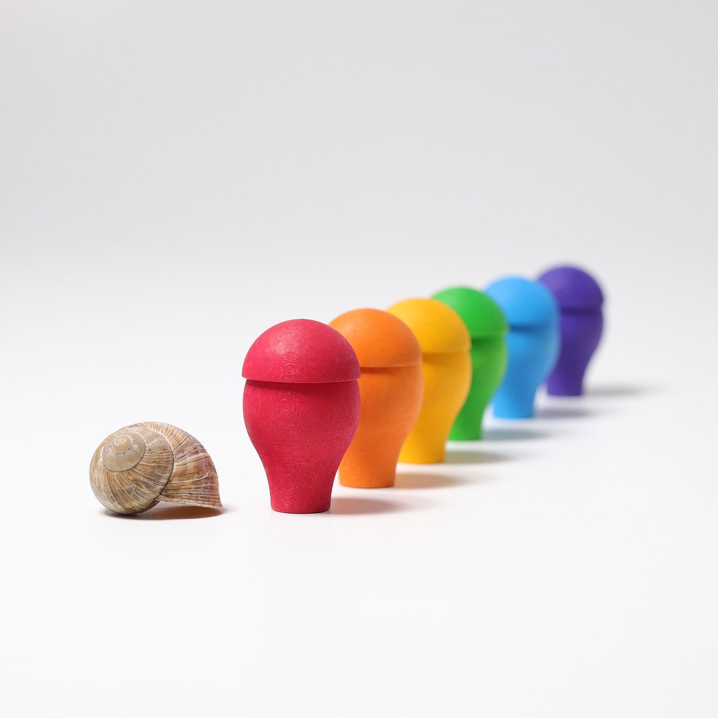 Grimm's Rainbow Mushrooms Bottom on Top Little Toy Tribe